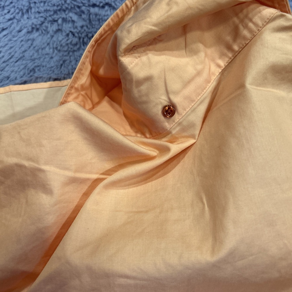 Vintage ANGELINO for‎ Bermuda Size 3XL Western Dress Button Down Peach/orange - Picture 8 of 8